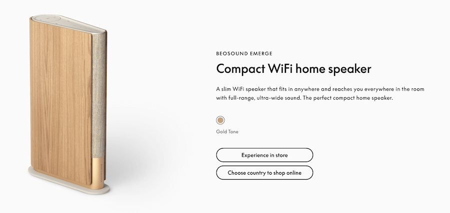 เครื่องเสียง Hi End ยี่ห้อ Beosound รุ่น Compact WiFi home speaker